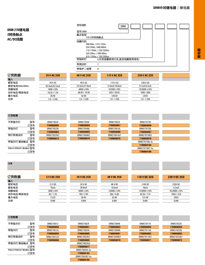 魏德米勒繼電器DRM570730L中間繼電器230V AC現(xiàn)貨,魏德米勒東莞代理